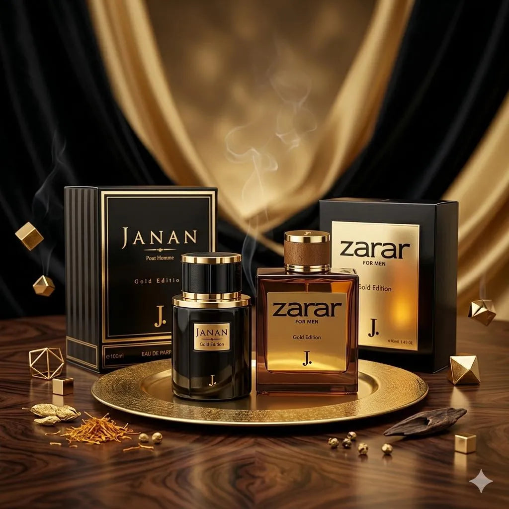 Janan & Zarar Perfume Set (2 Pcs) – Long Lasting Luxury Fragrance | Mood Enhancing Scent for Men