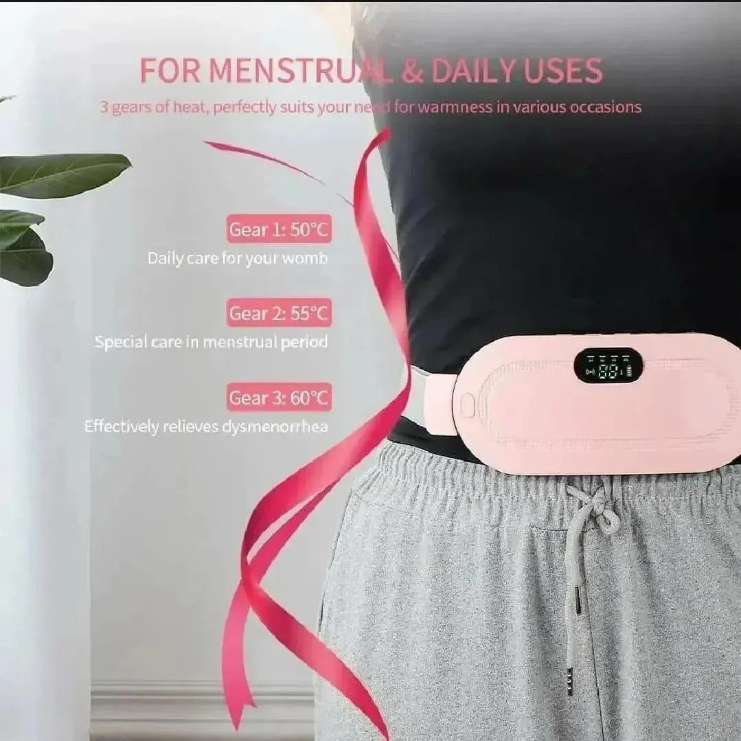 Instant Period Pain Relief Heating Belt for Women | Wireless & Rechargeable